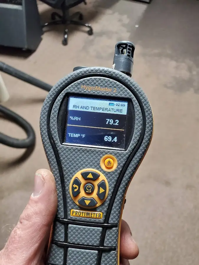 Moisture meter humidity assessment for Fire & Smoke Damage Restoration in Primera